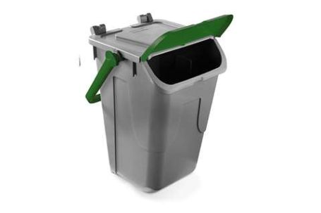 Collecteur déchets organiques 35l à couvercle pivotant