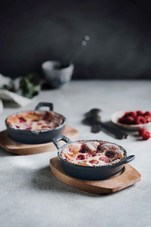 Faitout émaillé haute résistance clafoutis à l'assiette